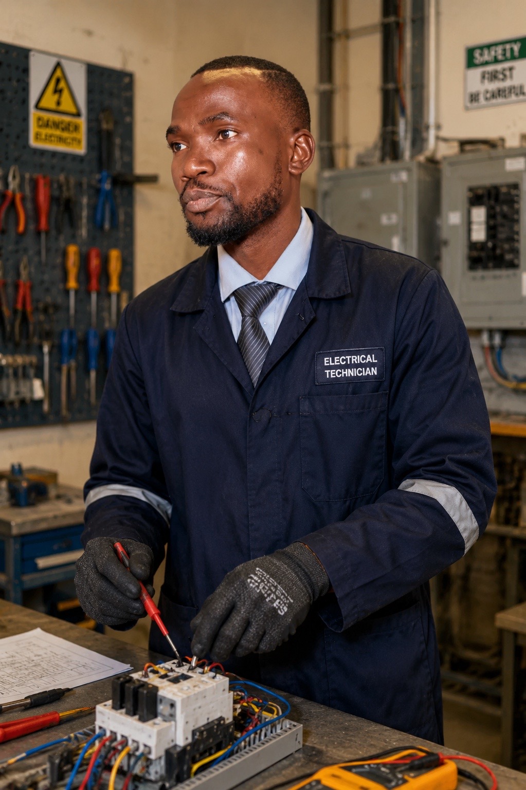 Portrait of Anko J in his workshop